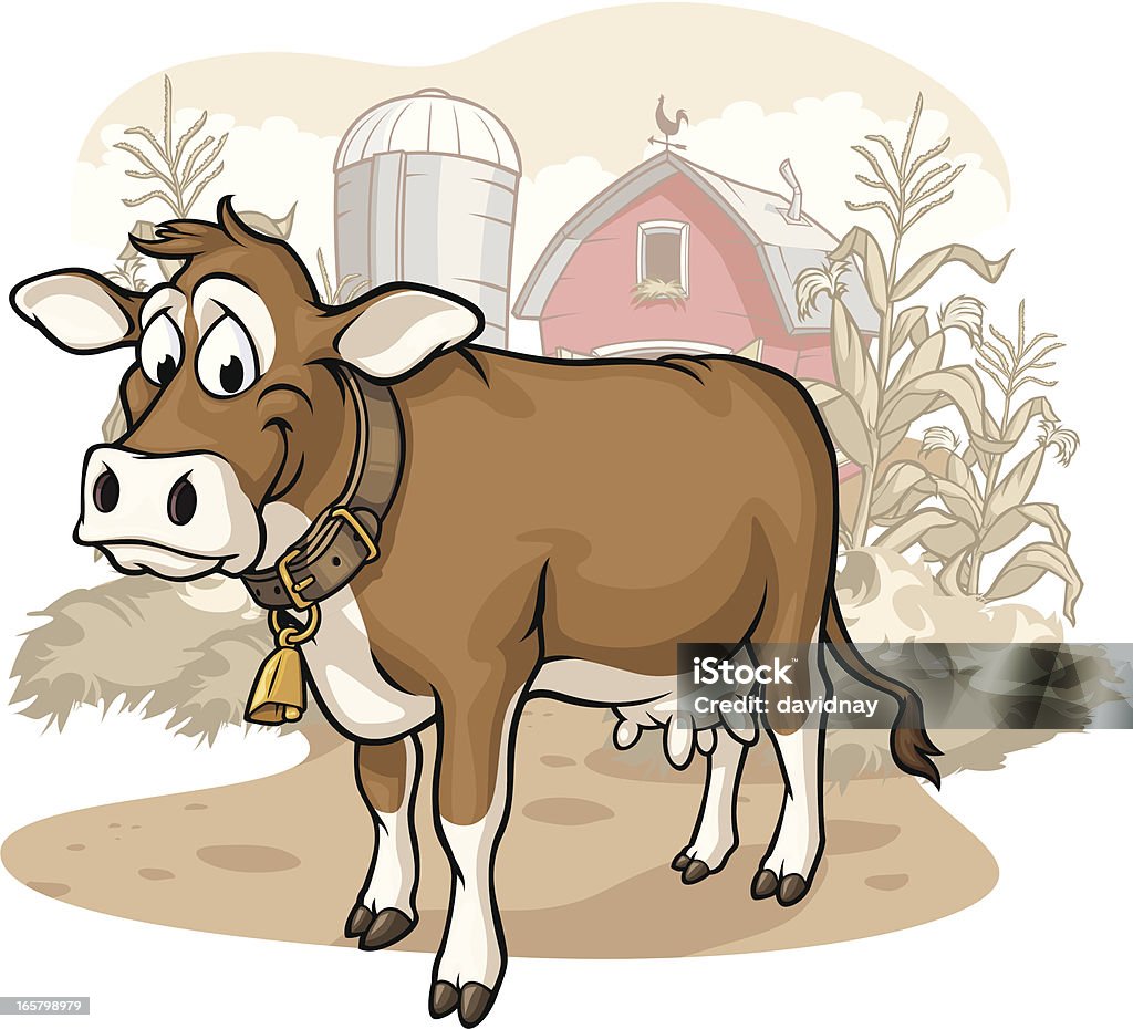 Cow On The Farm Stock Illustration - Download Image Now - Domestic Cattle, Cow, Cartoon - iStock Cow On The Farm Stock Illustration - Download Image Now - Domestic Cattle, Cow, Cartoon - iStock