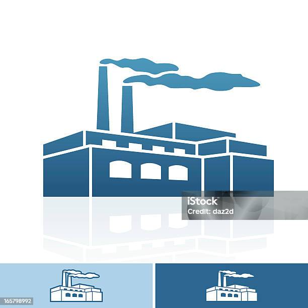 Fabriksymbol Stock Vektor Art und mehr Bilder von Fabrik - Fabrik, Icon, Außenaufnahme von Gebäuden