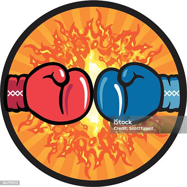 Boxing Gloves Stock Illustration - Download Image Now - Boxing Glove, Cut Out, Blue