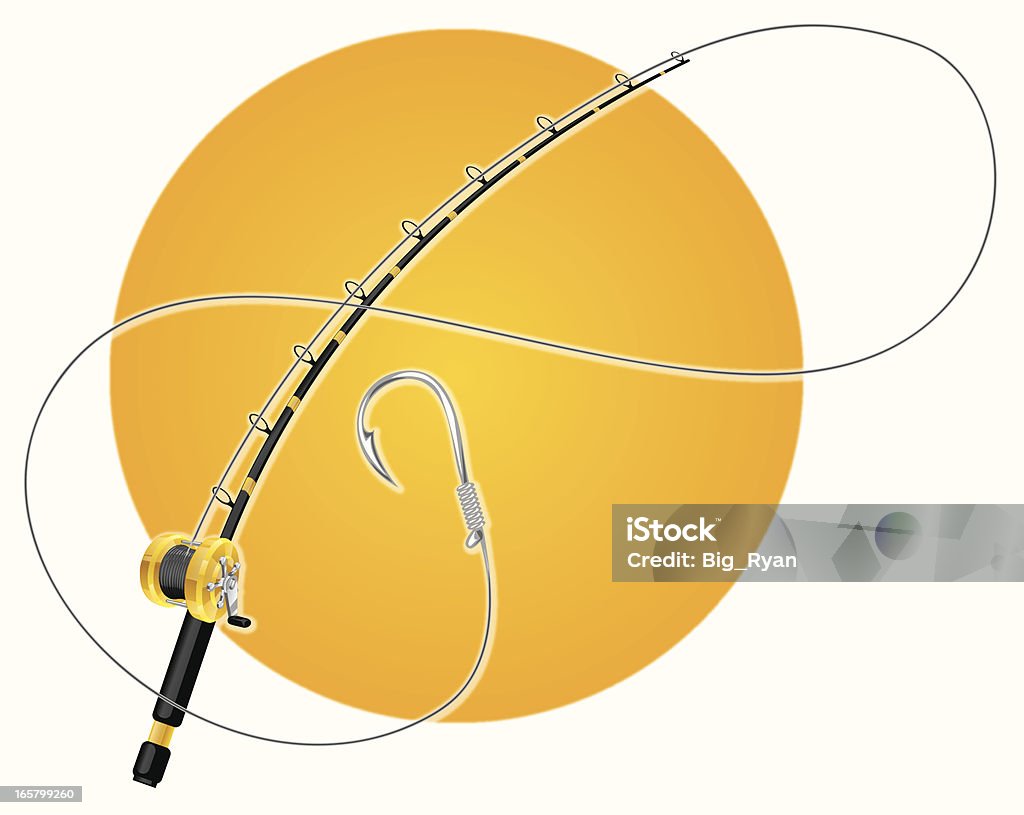 釣り竿グラフィック詳細 - 釣り竿のロイヤリティフリーベクトルアート