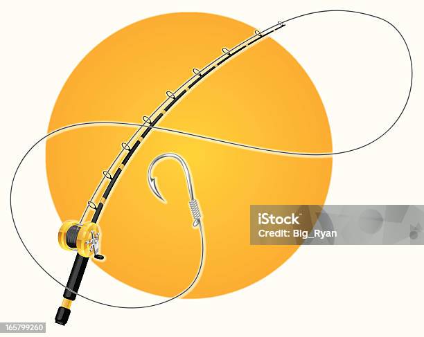 Подробные Удилище Изображение — стоковая векторная графика и другие изображения на тему Удилище - Удилище, Комикс, Катушка спиннинга