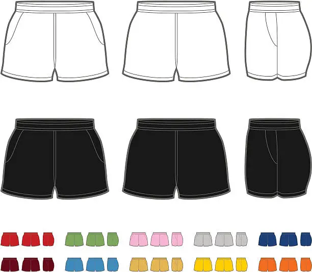 Vector illustration of Rugby shorts