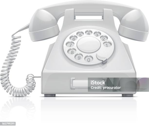 Telephone Stock Illustration - Download Image Now - Telephone, Close-up, Old-fashioned