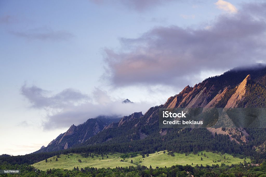 Montagnes Flatirons de Boulder, dans le Colorado - Photo de Boulder libre de droits