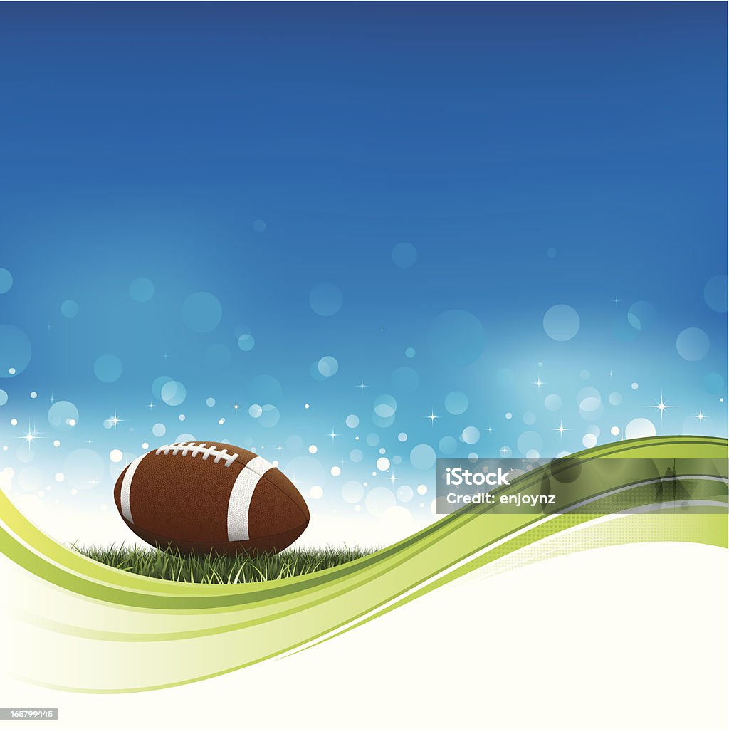 Glitzernde American football Hintergrund - Lizenzfrei Amerikanischer Football Vektorgrafik