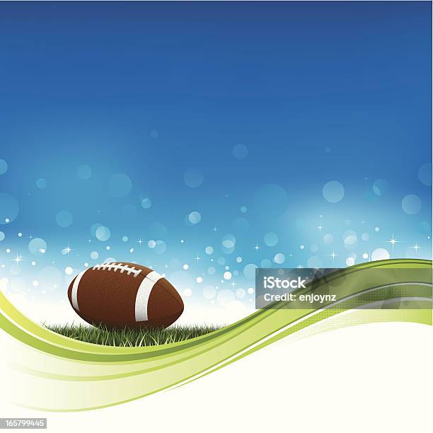 Glitzernde American Football Hintergrund Stock Vektor Art und mehr Bilder von Amerikanischer Football - Amerikanischer Football, Football - Spielball, Sport