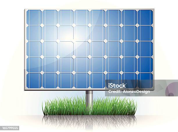 Солнечная Батарея — стоковая векторная графика и другие изображения на тему Без людей - Без людей, Векторная графика, Возобновляемые ресурсы