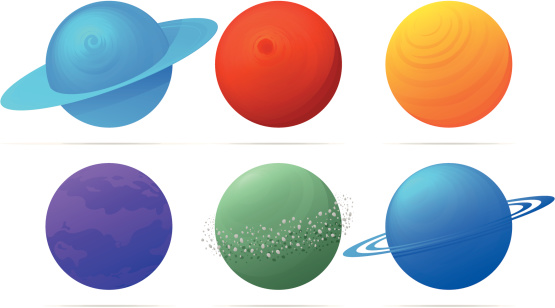 6 different alien planets.