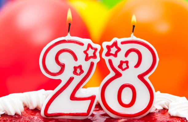 istock Cake for 28th birthday 165799945