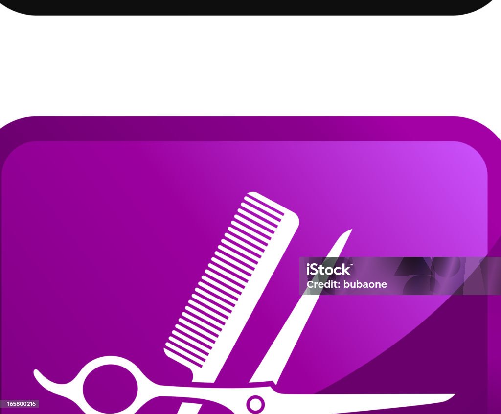 Barber narzędzia royalty free Wektor zestaw ikon naklejki - Grafika wektorowa royalty-free (Bez ludzi)