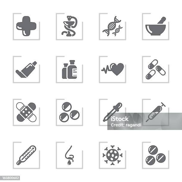 薬局のアイコンフレーム灰色 - アイコンのベクターアート素材や画像を多数ご用意 - アイコン, アイコンセット, イラストレーション