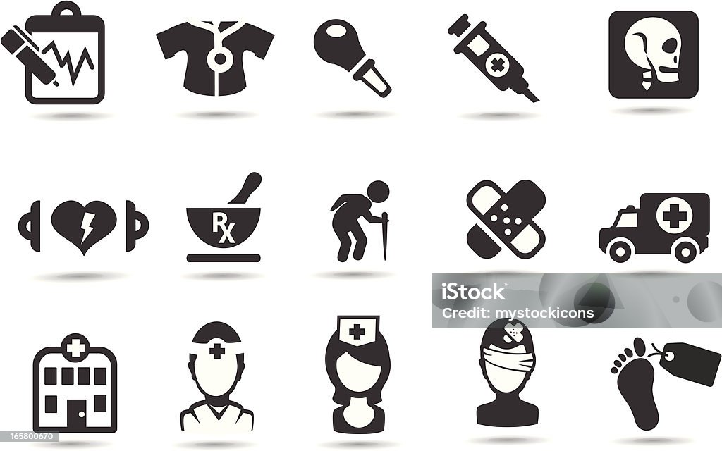Medical icônes - clipart vectoriel de Icône libre de droits