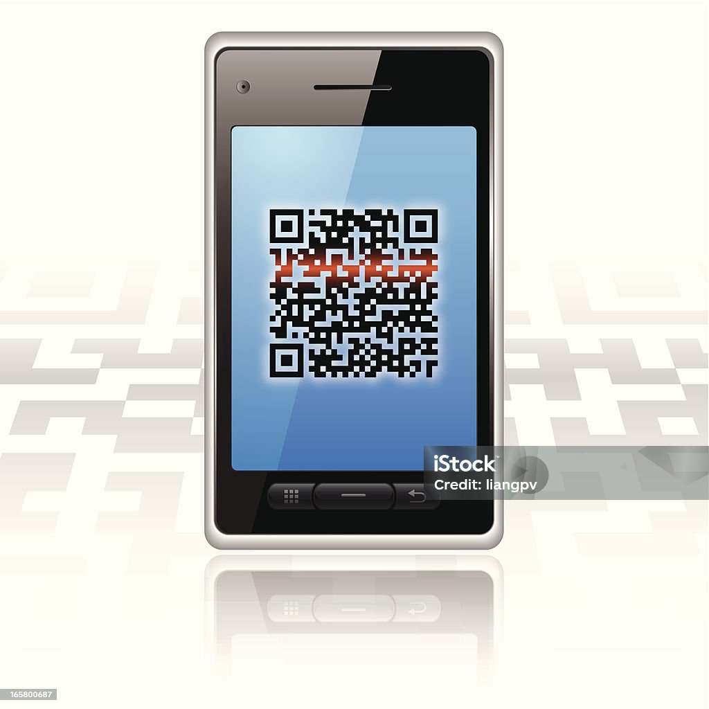 QR code Scaning Barcode technology Bar Code Reader stock vector