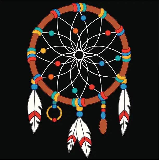 Vector illustration of dreamcatcher