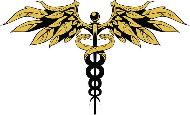Caduceus Stock Illustration - Download Image Now - Healthcare And Medicine,  Snake, Tattoo - iStock
