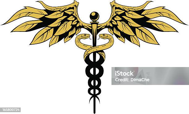 Caduceus Stock Illustration - Download Image Now - Healthcare And Medicine,  Snake, Tattoo - iStock