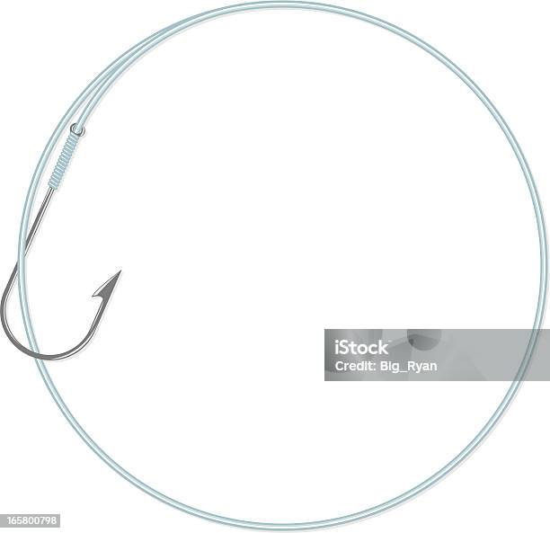 피쉬 후크 루프 낚싯줄에 대한 스톡 벡터 아트 및 기타 이미지 - 낚싯줄, 원형, 낚시