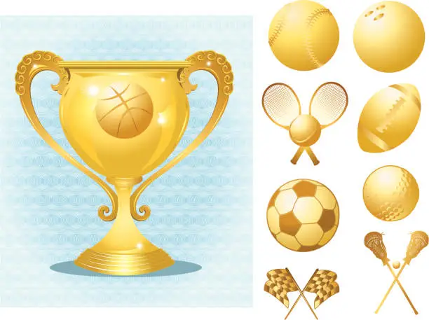 Vector illustration of Sports Trophy