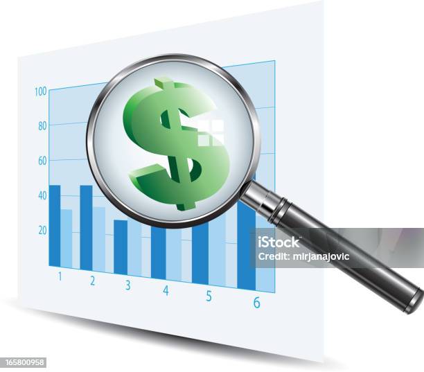 Analisar Gráfico - Arte vetorial de stock e mais imagens de Ampliação - Ampliação, Ampliação de Baixa Escala, Analisar