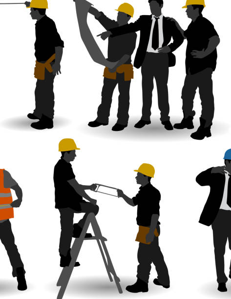 illustrations, cliparts, dessins animés et icônes de travailleurs de la construction - men mechanic adult backgrounds