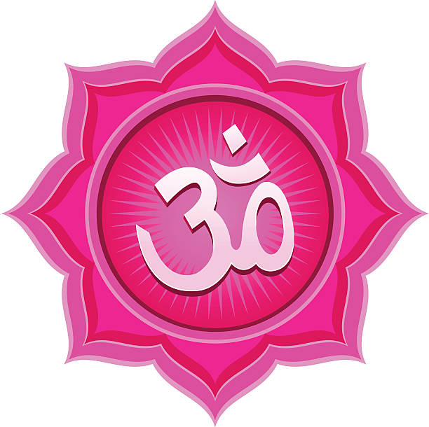 ilustraciones, imágenes clip art, dibujos animados e iconos de stock de rosa lotus om - ganesha om symbol indian culture hinduism