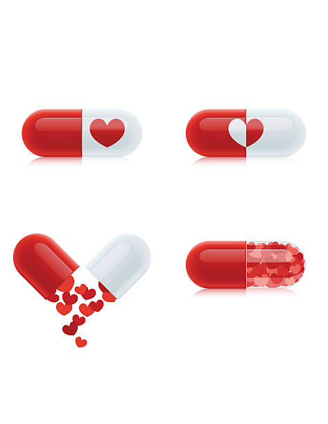 Love Pills vector art illustration