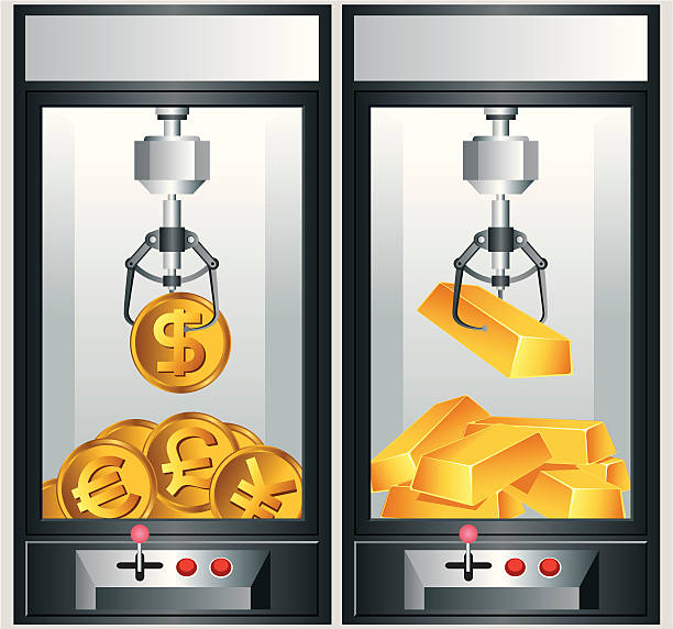 игрушка коготь machine - vending machine coin machine coin operated stock illustrations