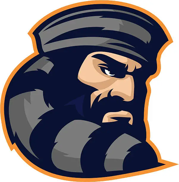 Vector illustration of Mountain Man Mascot