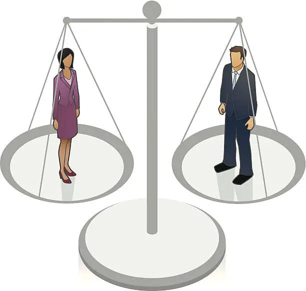 Vector illustration of Gender Equality Illustration