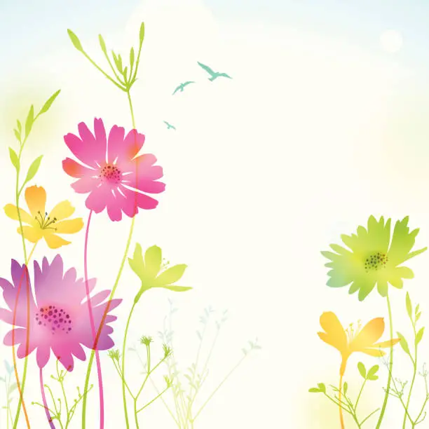 Vector illustration of Flowers