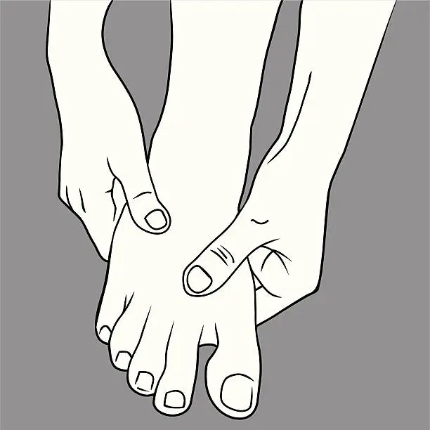 Vector illustration of Foot Massage