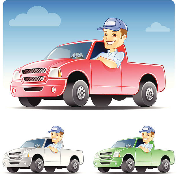 4,872 Cartoon Pickup Truck Stock Photos, Pictures & Royalty-Free Images -  iStock