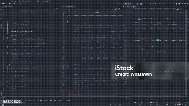 Coding Ui Background Programming Console With Dark Background Coding Vector Stock ...