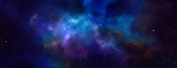 istock Vector cosmic illustration. Beautiful colorful space background. Watercolor Cosmos 1658021358