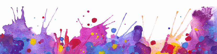Abstract watercolor splash. Vector stain of paint