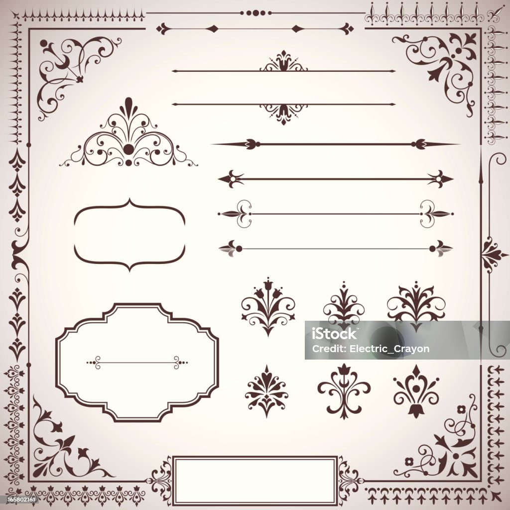 Set di decorazione - arte vettoriale royalty-free di Dingbat