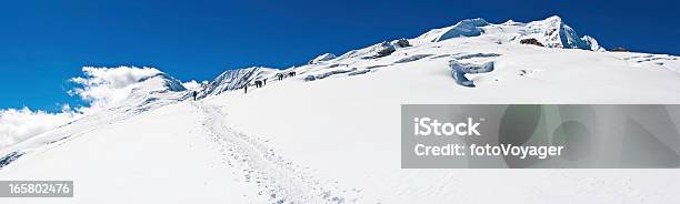 Bergsteiger Klettern Mera Sherpas Peak Himalajapanoramanepal Stockfoto und mehr Bilder von Sherpa