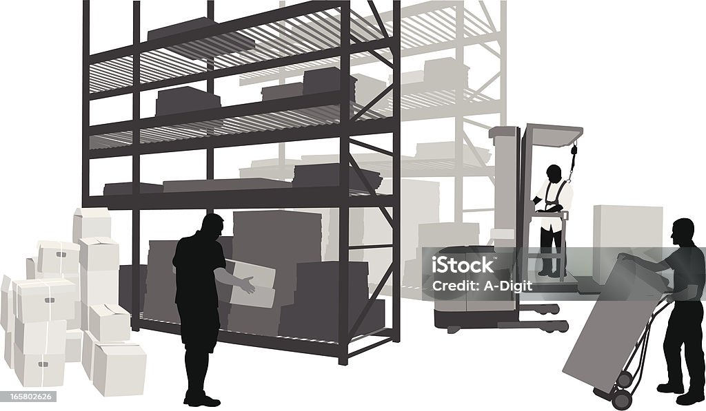 WarehouseWork - arte vectorial de Almacén libre de derechos