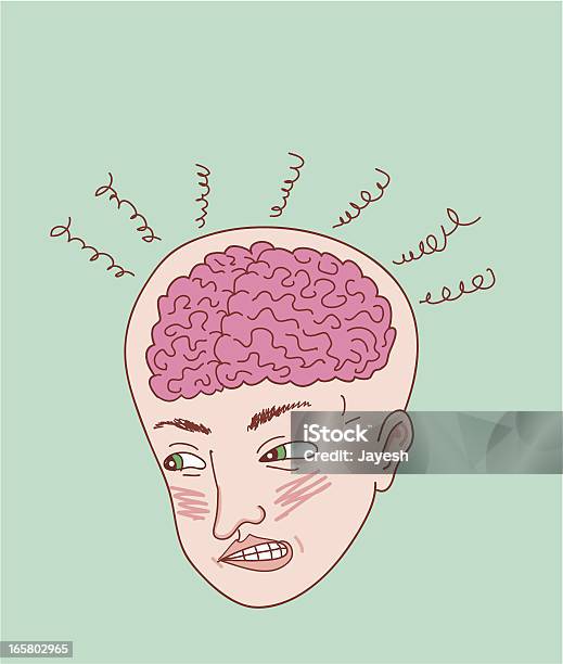 뇌 발연 좌절감을 감정에 대한 스톡 벡터 아트 및 기타 이미지 - 감정, 개념, 격노한