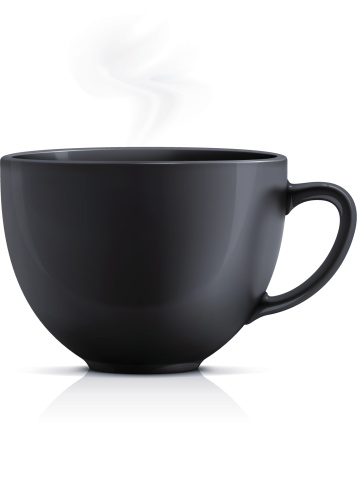 Black teacup