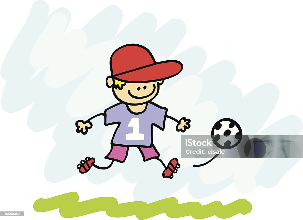 kid playing football ALL KINDS OF MIXED CHILDREN(sort by age to see related cartoons together) Baby - Human Age stock vector