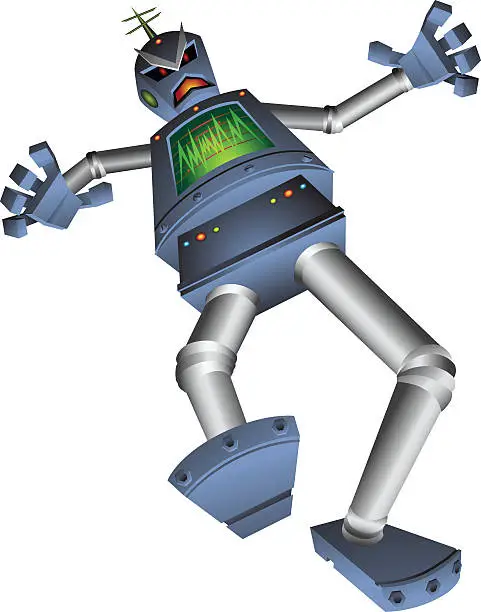 Vector illustration of Bad Robot