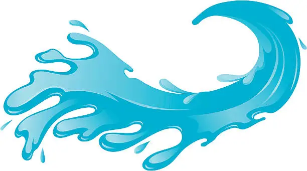 Vector illustration of Blue Wave