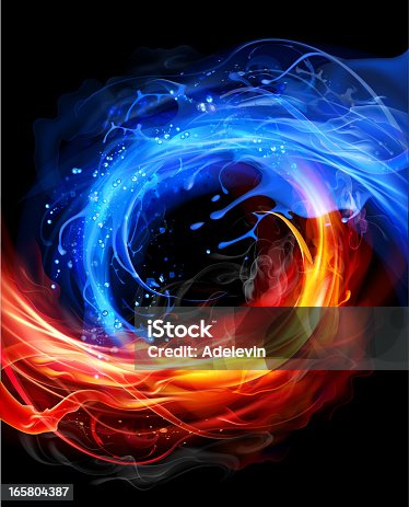 istock Fire and water concept 165804387