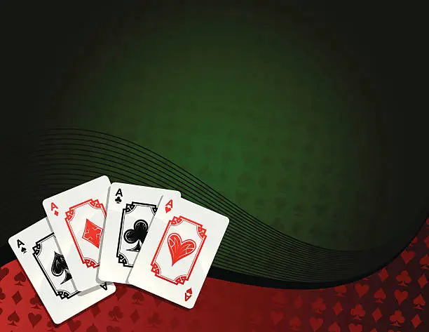 Vector illustration of Playing cards background