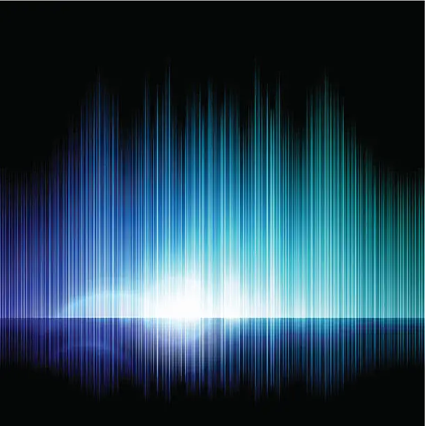 Vector illustration of An abstract light showing shades of blue 