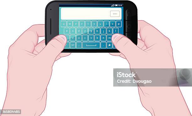 Computer Texting Image Texting Stock Illustration - Download Image Now - Communication ...