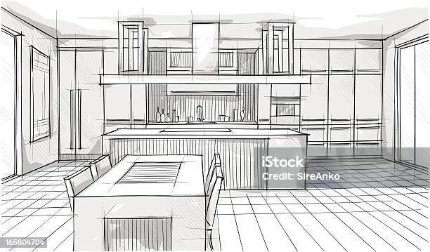 Konstrukcja - Stockowe grafiki wektorowe i więcej obrazów Rozbudowa domu - Rozbudowa domu, Kuchnia, W domu