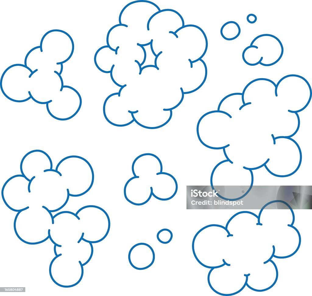 セットの泡 - 雲のロイヤリティフリーベクトルアート