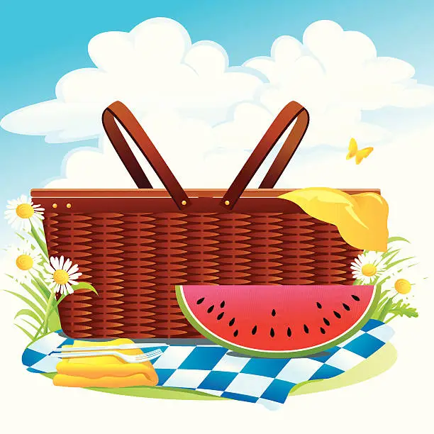 Vector illustration of Summer Picnic